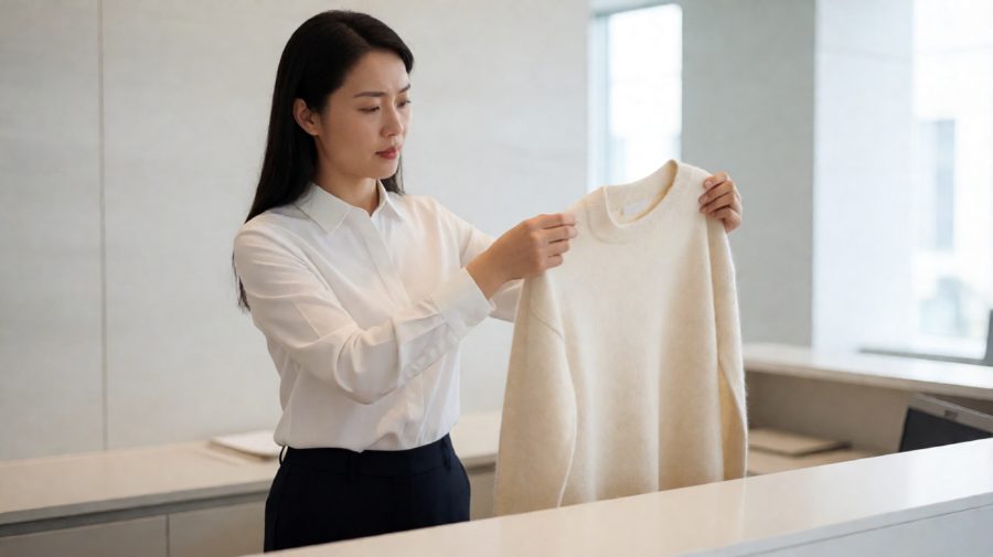 翻内衬、看领口：把客人随口的一句话，变成洗护的关键信息。