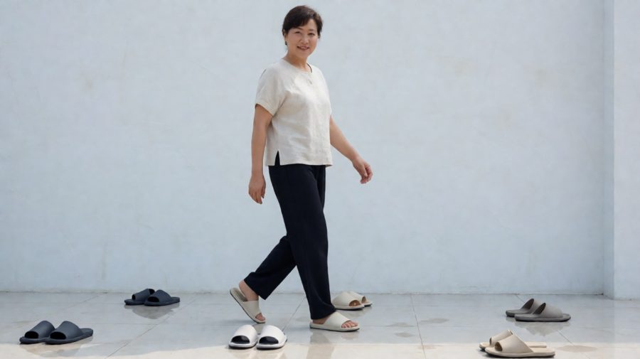 湿区测试：浅纹路排水不畅，易积水打滑