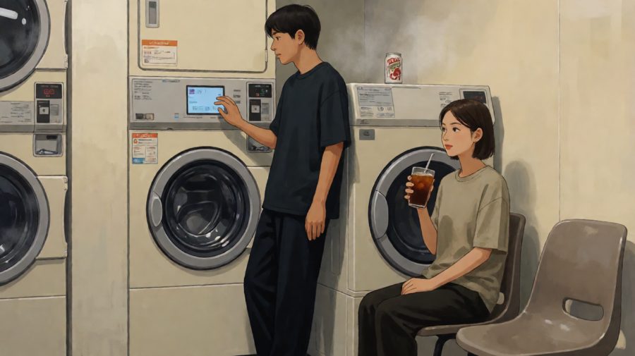 机器轰鸣中的沉默对话，那罐咖啡始终没被打开。