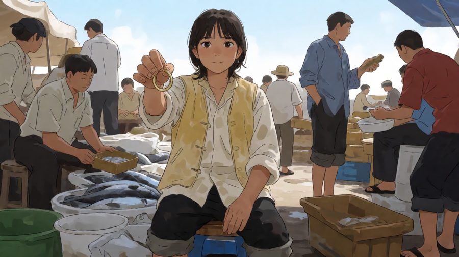 “那时候她嫌我穷，嫌码头上的活儿没个准头。”