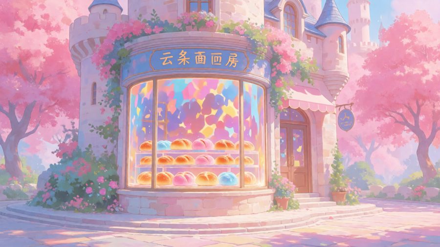 光点落在橱窗，面包复活