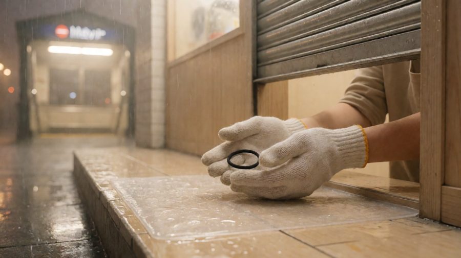 雨夜末端的交接