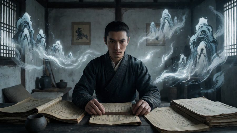 铜尺崩角，碎铜落地，规矩被咬碎在齿间。