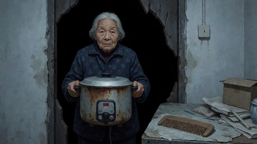 “这个带走。”周阿婆把电饭煲往怀里拢了拢。
