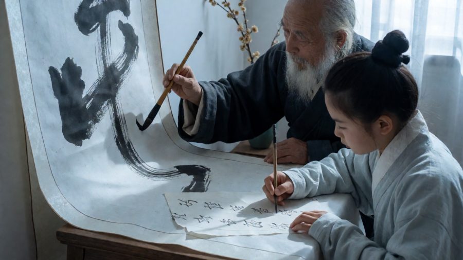 古笔新痕，恰似题跋