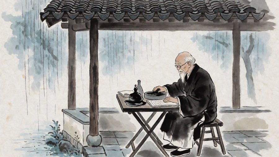 墨与雨的对话