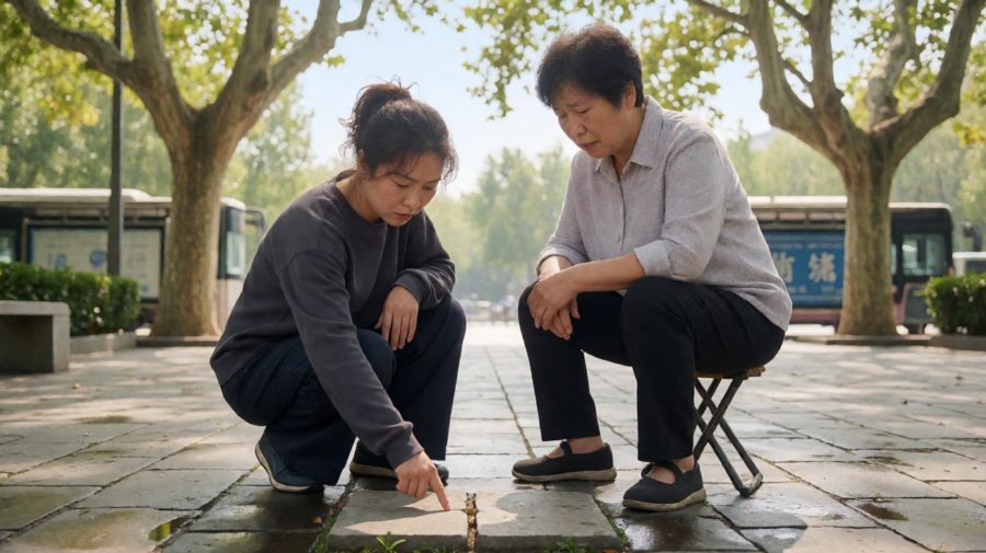 “晃的不是马扎，是地。”