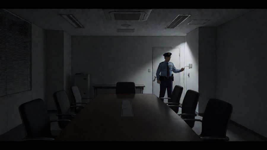 无需第二人在场，软钩在门外完成反锁动作。