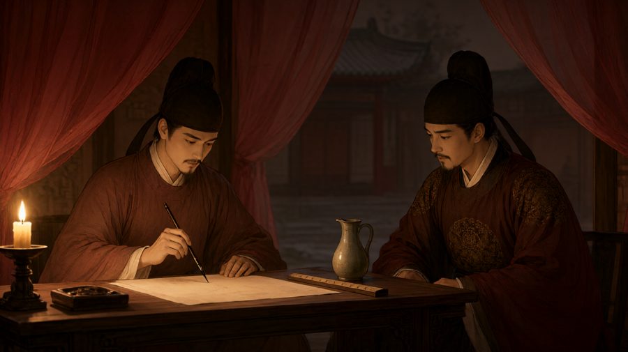 “今夜我值漏刻房。”