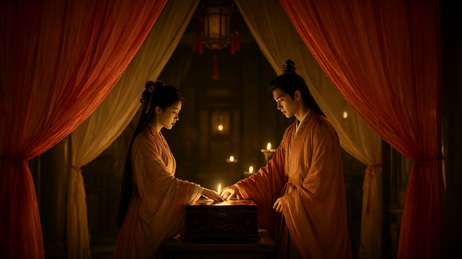两只手又碰上，才退开。