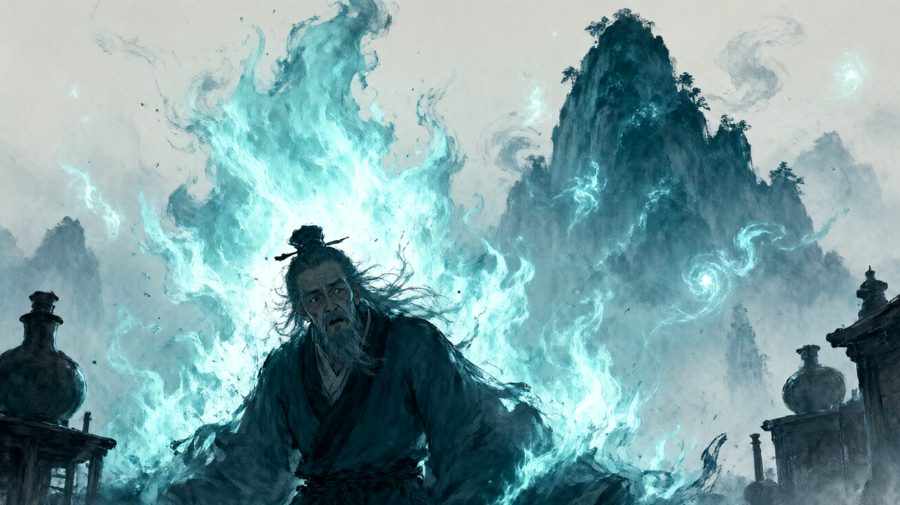 炉炸时的丹房场景