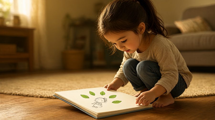 孩子的创作细节
