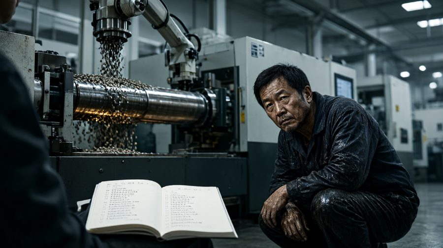 在轰鸣的车间里，同一支笔留下的三个月记录，藏着无法辩驳的谎言。