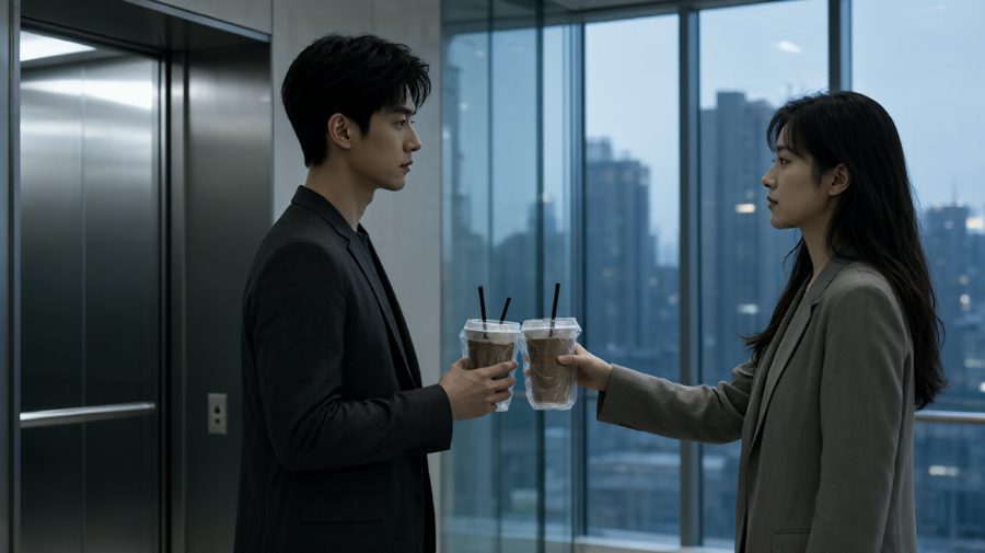 电梯间：一杯凉透的咖啡