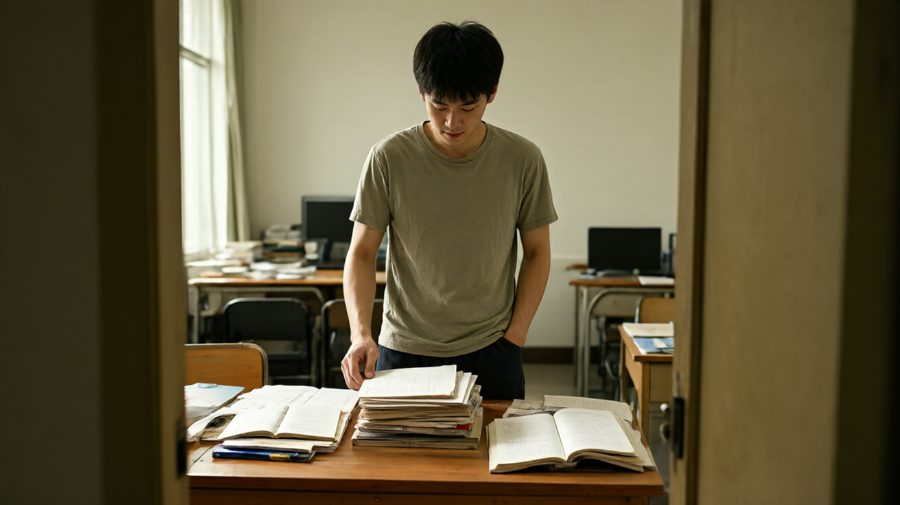 小谭是最后一个来退卡的客人，搬完书后他回来一趟