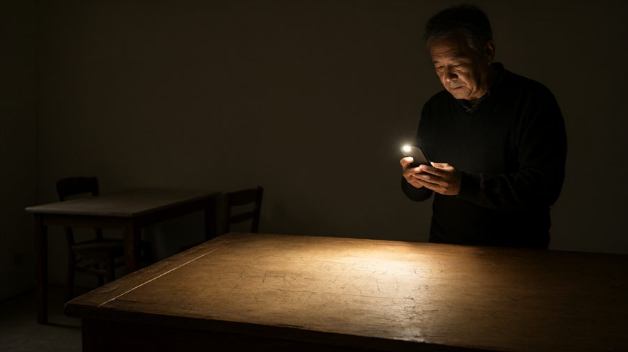 光线划开木纹，照亮了父亲留下的记忆