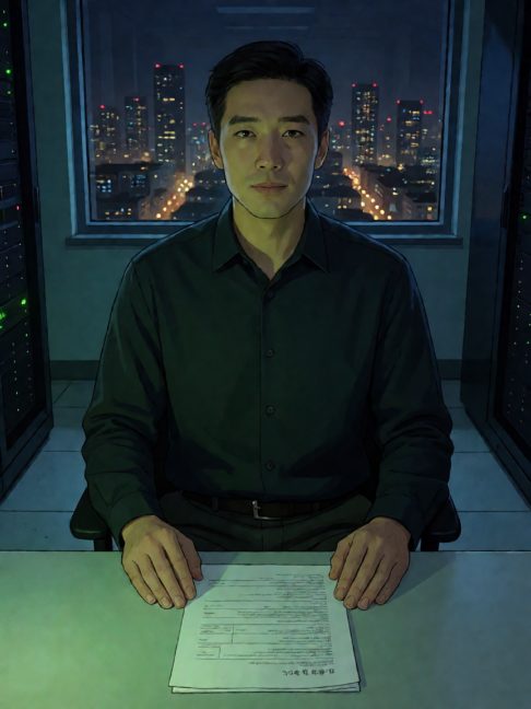 三十五岁驻场项目经理在客户机房签完离场单