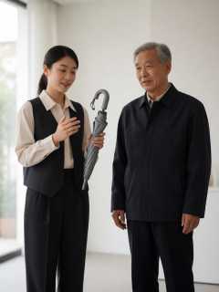 社区便民服务日，小鹿跟修伞师傅做雨天通勤伞实测