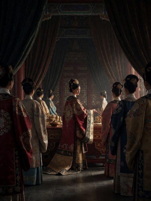 尚仪局女史沈玉盏在冬至宴前重排了三次妃嫔座次