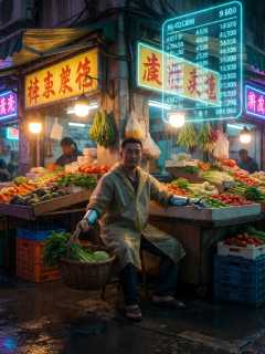 巷口生鲜摊阿桂的义体手指与算法菜价表