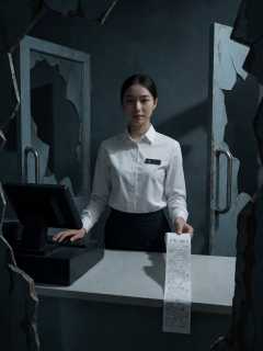 618大促收银台，王秀梅提前打了二十张空白小票