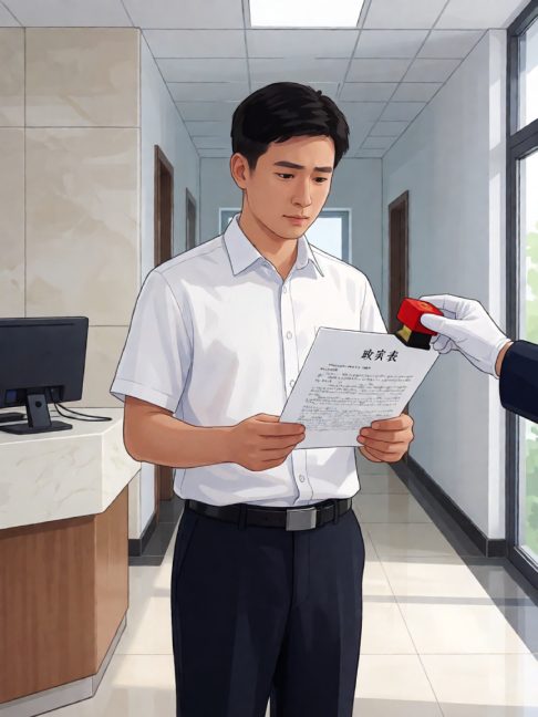 人社局老魏退回小周的第二份政审表