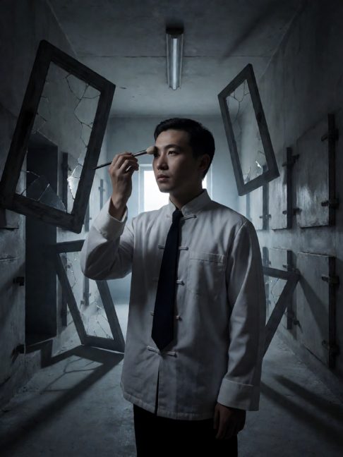 市立殡仪馆三号厅，夜班入殓师小祁的描眉单