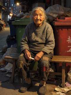大学城后街垃圾站，拾荒的沈姨用半截粉笔解完国际赛题