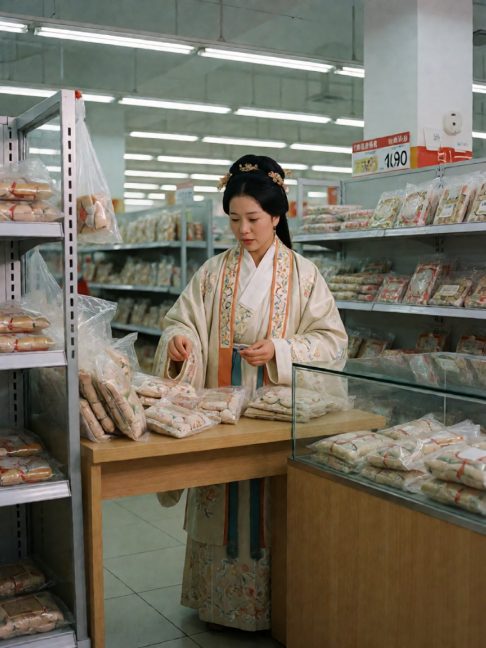 1994年县百货大楼，穿来的售货员陈穗在手工盘货