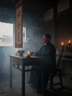 义庄守夜人老丁在第三夜看见引魂幡上多了自己的名字