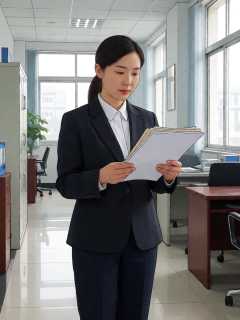 街道便民服务中心林秀核对转聘材料的周三下午