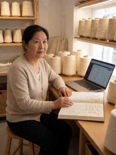 城西老纺织厂下岗女工林桂芬手工棉线创业的收支明细账