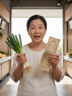 菜市场入口卖葱的陈姨，收摊时塞给我半捆带泥小葱