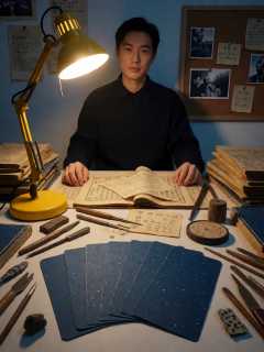 市图书馆古籍部闭馆日，修复员陆冬青的七张借阅卡