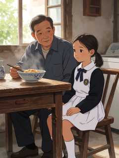 自助洗衣店，父亲把校服烘了两遍