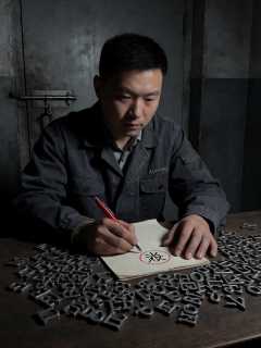 老厂302室，陈一横用红笔圈错的最后一个字