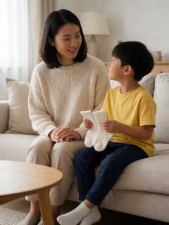 阳台收衣服时，我和儿子用袜子配对接住他的那句不想上学