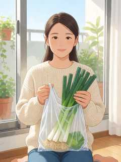 搬家那天，母亲把阳台六盆葱连根装进了塑料袋