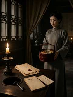 三房媳妇周氏每天拎过三进院子的那只食盒