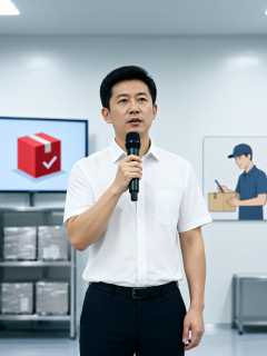 仓库早会上，赵磊用三句口播改掉错发件