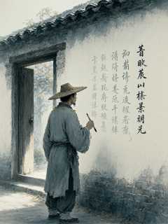 镖师韩五每年立秋在客栈西墙续的那半首诗