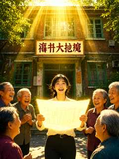 六层老楼装电梯，小满在一楼门口摊开采光图